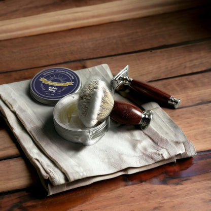 gift ideas for men, shave, shaving kit, clean shaving kit, straight razor, wet shaving kit